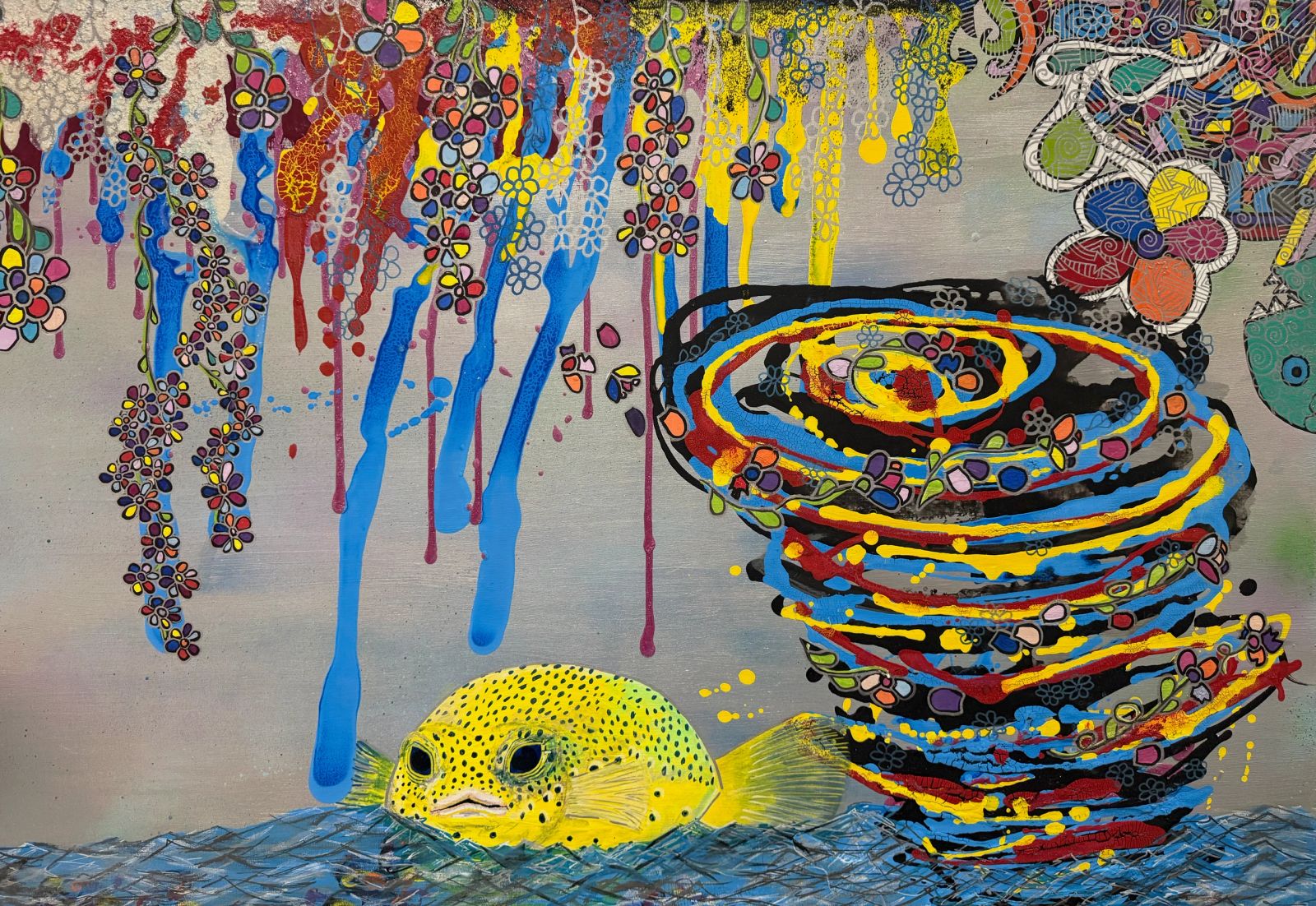 Bloom Pond painting